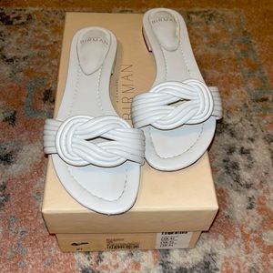 Vicky Flat Slide White